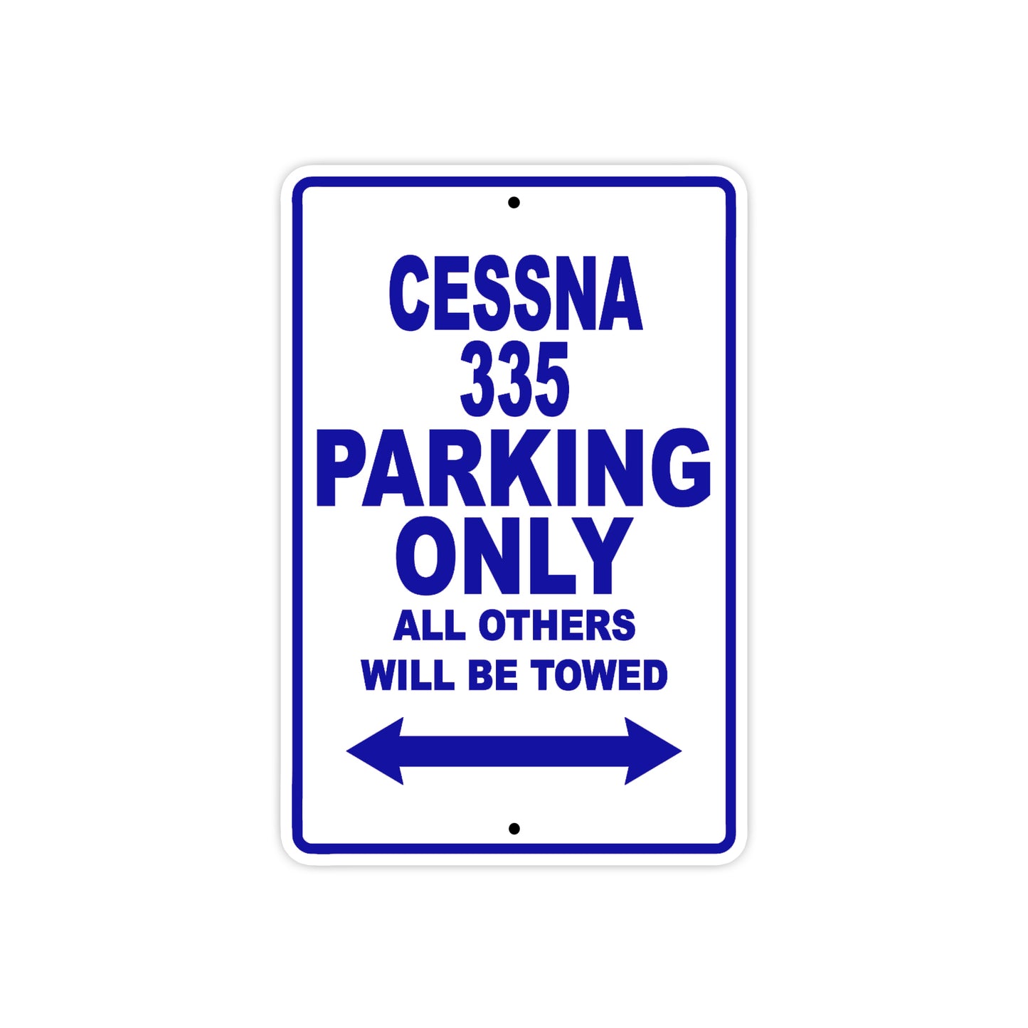 Cessna 335 Parking Only All Others Will Be Towed Sea Ocean Beach Luscombe Boat Aluminum Metal Sign Plate