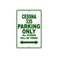 Cessna 335 Parking Only All Others Will Be Towed Sea Ocean Beach Luscombe Boat Aluminum Metal Sign Plate