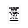 Commander 500/520 Parking Only All Others Will Be Towed Sea Ocean Beach Luscombe Boat Aluminum Metal Sign Plate