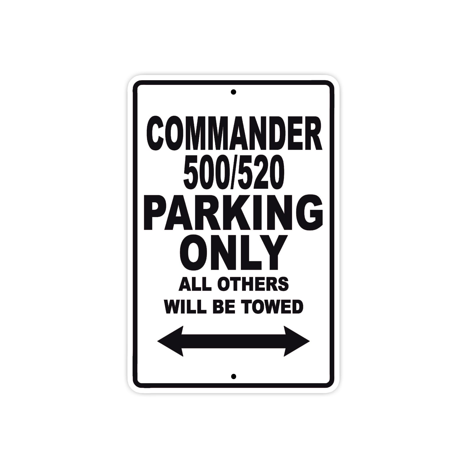 Commander 500/520 Parking Only All Others Will Be Towed Sea Ocean Beach Luscombe Boat Aluminum Metal Sign Plate