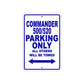 Commander 500/520 Parking Only All Others Will Be Towed Sea Ocean Beach Luscombe Boat Aluminum Metal Sign Plate