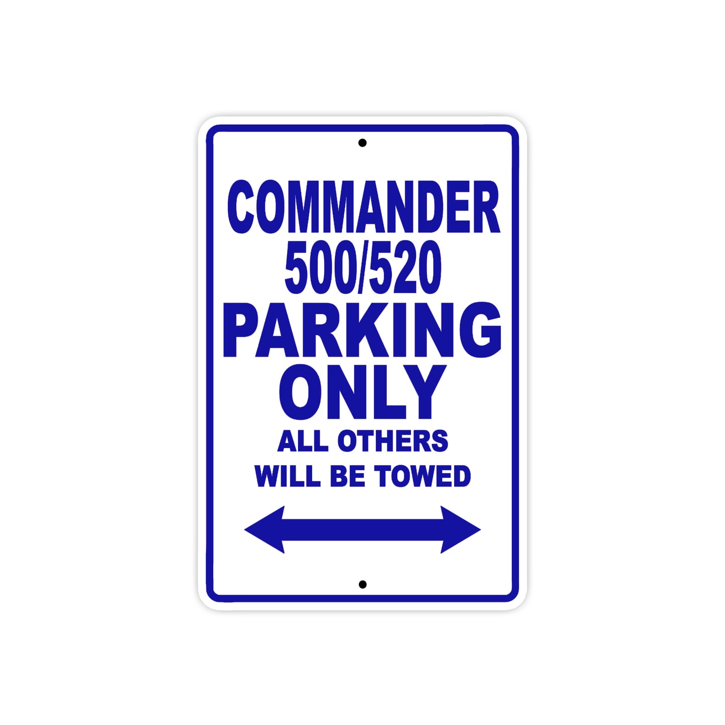 Commander 500/520 Parking Only All Others Will Be Towed Sea Ocean Beach Luscombe Boat Aluminum Metal Sign Plate