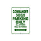 Commander 500/520 Parking Only All Others Will Be Towed Sea Ocean Beach Luscombe Boat Aluminum Metal Sign Plate