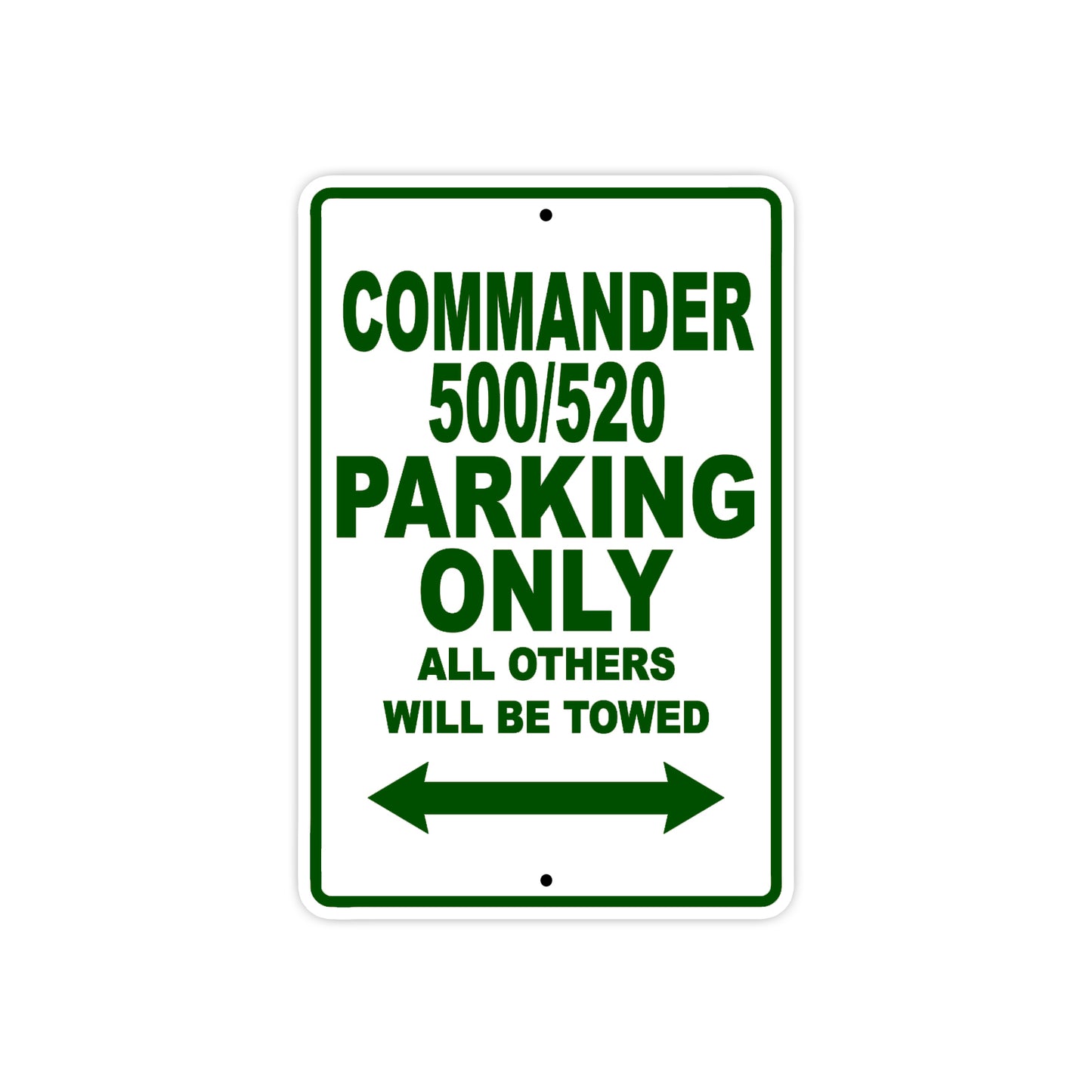 Commander 500/520 Parking Only All Others Will Be Towed Sea Ocean Beach Luscombe Boat Aluminum Metal Sign Plate