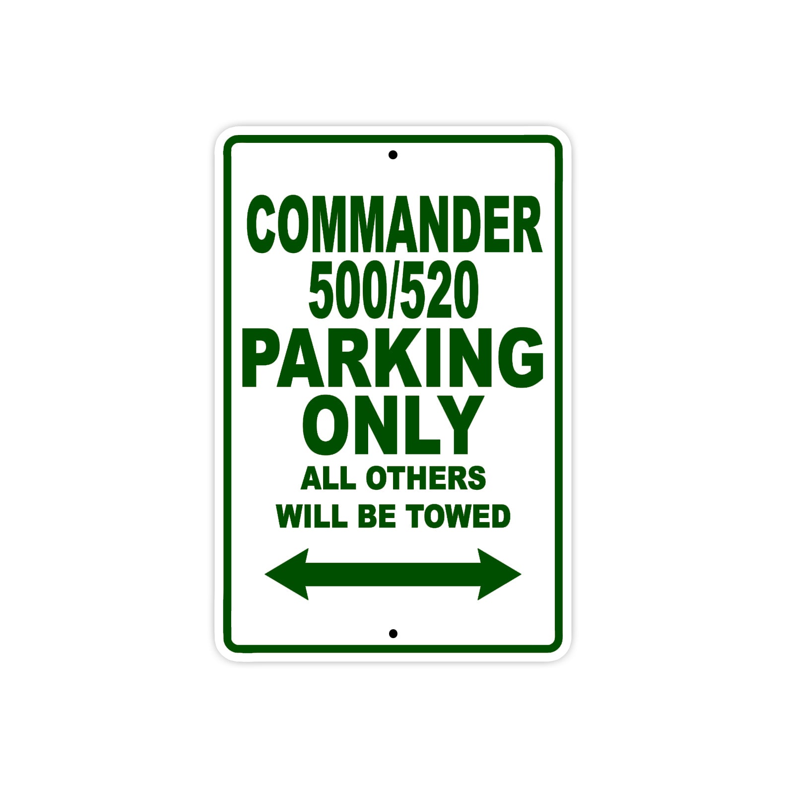 Commander 500/520 Parking Only All Others Will Be Towed Sea Ocean Beach Luscombe Boat Aluminum Metal Sign Plate
