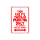 1956 Awz P70 Zwickau Parking Only All Others Will Be Towed Sea Ocean Beach Lake Boat Aluminum Metal Sign Plate