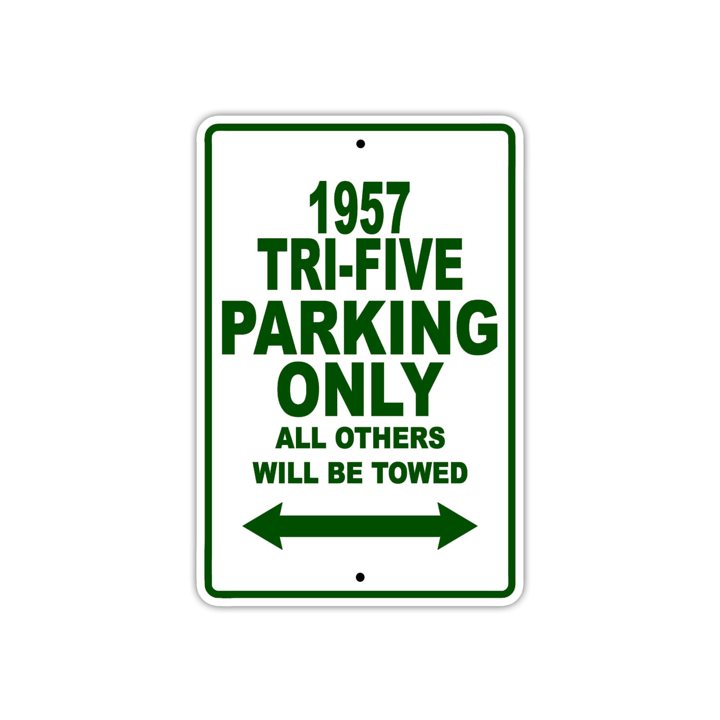1957 Tri-Five Parking Only All Others Will Be Towed Sea Ocean Beach Lake Boat Aluminum Metal Sign Plate
