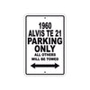 1960 Alvis TE 21 Parking Only All Others Will Be Towed Sea Ocean Beach Lake Boat Aluminum Metal Sign Plate