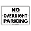 No Overnight Parking Sign