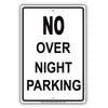 No Overnight Parking Allowed Sign