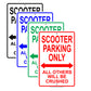 Scooter Parking Only All Others Will Be Crushed Ridiculous Humor Funny Caution Notice Aluminum