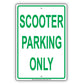 Scooter Parking Only Aluminium Metal Sign