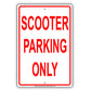 Scooter Parking Only Aluminium Metal Sign