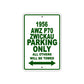 1956 Awz P70 Zwickau Parking Only All Others Will Be Towed Sea Ocean Beach Lake Boat Aluminum Metal Sign Plate