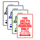 1956 Awz P70 Zwickau Parking Only All Others Will Be Towed Aluminum Metal Sign Plate
