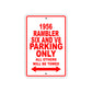 1956 Rambler Six And V8 Parking Only All Others Will Be Towed Sea Ocean Beach Lake Boat Aluminum Metal Sign Plate