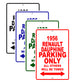 1956 Renault Dauphine Parking Only All Others Will Be Towed Sea Ocean Beach Lake Boat Aluminum Metal Sign Plate