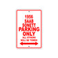 1956 Saab Sonett Parking Only All Others Will Be Towed Sea Ocean Beach Lake Boat Aluminum Metal Sign Plate
