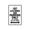 1957 Alfa Romeo 2000 Parking Only All Others Will Be Towed Sea Ocean Beach Lake Boat Aluminum Metal Sign Plate