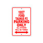 1957 Ford Taunus P2 Parking Only All Others Will Be Towed Sea Ocean Beach Lake Boat Aluminum Metal Sign Plate