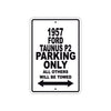 1957 Ford Taunus P2 Parking Only All Others Will Be Towed Sea Ocean Beach Lake Boat Aluminum Metal Sign Plate