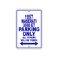 1957 Maserati 3500 GT Parking Only All Others Will Be Towed Sea Ocean Beach Lake Boat Aluminum Metal Sign Plate