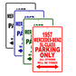 1957 Mercedes-Benz SL-Class Parking Only All Others Will Be Towed Sea Ocean Beach Lake Boat Aluminum Metal Sign Plate