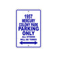 1957 Mercury Colony Park Parking Only All Others Will Be Towed Sea Ocean Beach Lake Boat Aluminum Metal Sign Plate