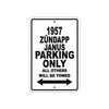 1957 Zundapp Janus Parking Only All Others Will Be Towed Sea Ocean Beach Lake Boat Aluminum Metal Sign Plate