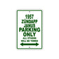 1957 Zundapp Janus Parking Only All Others Will Be Towed Sea Ocean Beach Lake Boat Aluminum Metal Sign Plate