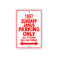 1957 Zundapp Janus Parking Only All Others Will Be Towed Sea Ocean Beach Lake Boat Aluminum Metal Sign Plate