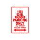 1958 Edsel Roundup Parking Only All Others Will Be Towed Sea Ocean Beach Lake Boat Aluminum Metal Sign Plate