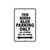 1958 Morris Major Parking Only All Others Will Be Towed Sea Ocean Beach Lake Boat Aluminum Metal Sign Plate