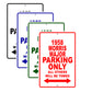 1958 Morris Major Parking Only All Others Will Be Towed Sea Ocean Beach Lake Boat Aluminum Metal Sign Plate