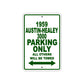 1959 Austin-Healey 3000 Parking Only All Others Will Be Towed Sea Ocean Beach Lake Boat Aluminum Metal Sign Plate