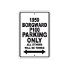 1959 Borgward P100 Parking Only All Others Will Be Towed Sea Ocean Beach Lake Boat Aluminum Metal Sign Plate