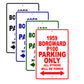 1959 Borgward P100 Parking Only All Others Will Be Towed Sea Ocean Beach Lake Boat Aluminum Metal Sign Plate