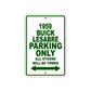 1959 Buick Lesabre Parking Only All Others Will Be Towed Sea Ocean Beach Lake Boat Aluminum Metal Sign Plate