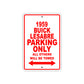 1959 Buick Lesabre Parking Only All Others Will Be Towed Sea Ocean Beach Lake Boat Aluminum Metal Sign Plate