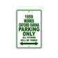 1959 Morris Oxford Farina Parking Only All Others Will Be Towed Sea Ocean Beach Lake Boat Aluminum Metal Sign Plate