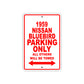 1959 Nissan Bluebird Parking Only All Others Will Be Towed Sea Ocean Beach Lake Boat Aluminum Metal Sign Plate