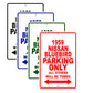 1959 Nissan Bluebird Parking Only All Others Will Be Towed Sea Ocean Beach Lake Boat Aluminum Metal Sign Plate