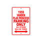 1959 Vanden Plas Princess Parking Only All Others Will Be Towed Sea Ocean Beach Lake Boat Aluminum Metal Sign Plate