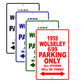 1959 Wolseley 6/99 Parking Only All Others Will Be Towed Sea Ocean Beach Lake Boat Aluminum Metal Sign Plate