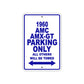 1960 AMC AMX-GT Parking Only All Others Will Be Towed Sea Ocean Beach Lake Boat Aluminum Metal Sign Plate