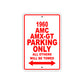1960 AMC AMX-GT Parking Only All Others Will Be Towed Sea Ocean Beach Lake Boat Aluminum Metal Sign Plate