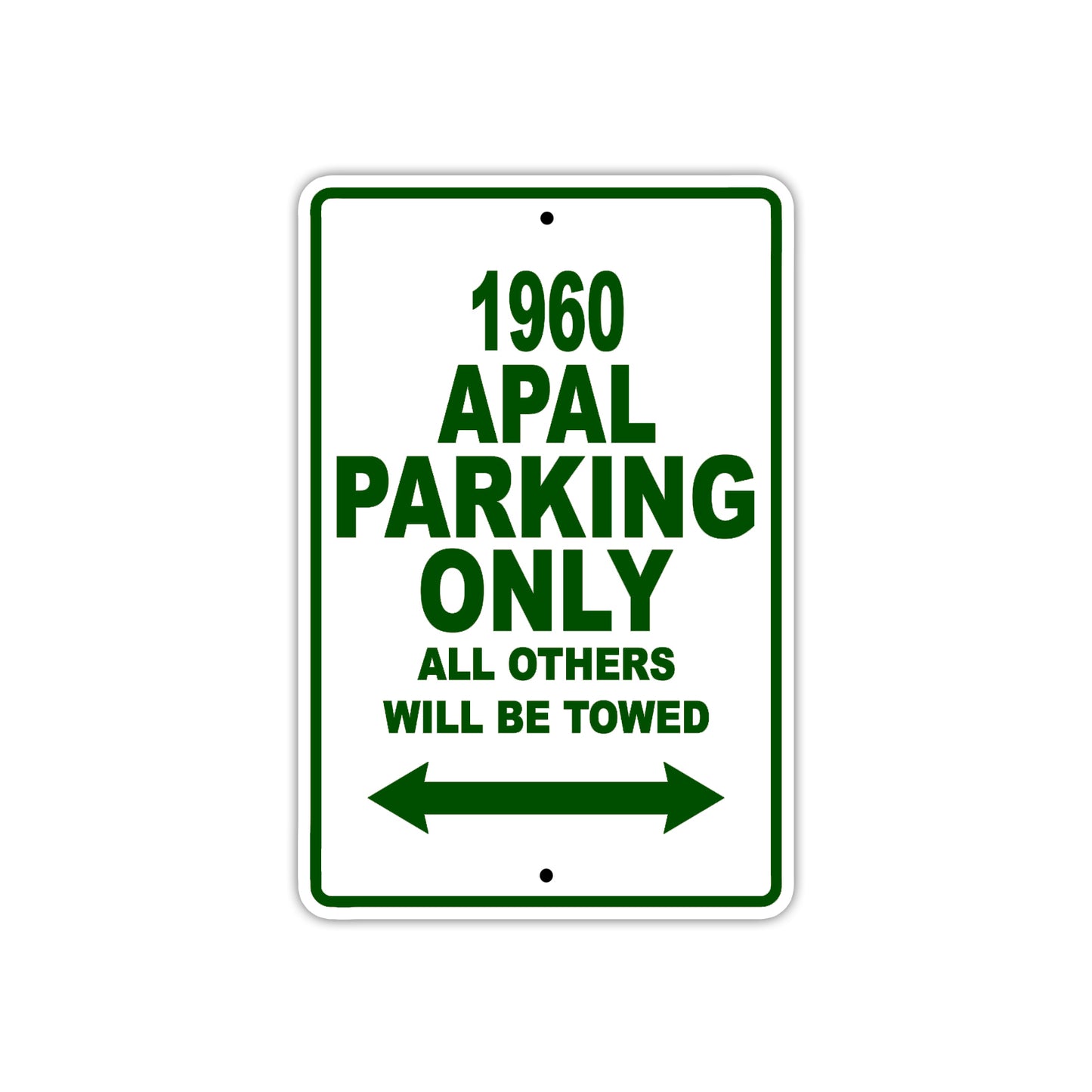 1960 AMC Apal Parking Only All Others Will Be Towed Sea Ocean Beach Lake Boat Aluminum Metal Sign Plate