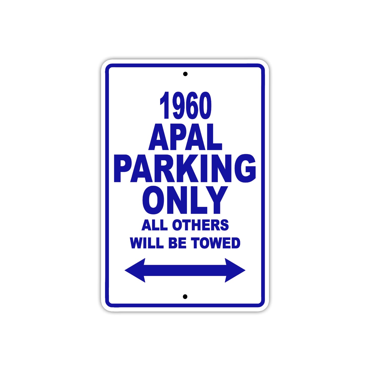 1960 AMC Apal Parking Only All Others Will Be Towed Sea Ocean Beach Lake Boat Aluminum Metal Sign Plate