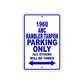 1960 AMC Rambler Tarpon Parking Only All Others Will Be Towed Sea Ocean Beach Lake Boat Aluminum Metal Sign Plate