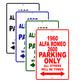 1960 Alfa Romeo 2600 Parking Only All Others Will Be Towed Sea Ocean Beach Lake Boat Aluminum Metal Sign Plate